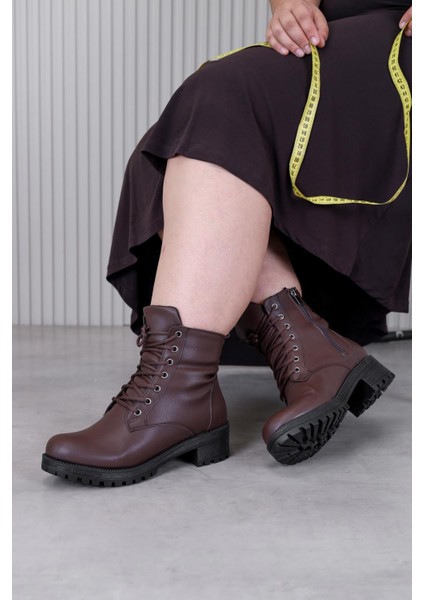 Huva Model 3 Tabanlı Postal Kısa Bot Kahve