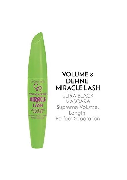 Golden Rose Volume & Define Miracle Lash Ultra Black Mascara Maskara modelleri