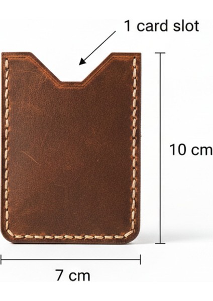 Classic Slim Deri Kartlık – Bitkisel Tabaklanmış Hakiki Deri Minimal Kartlık fiyatları