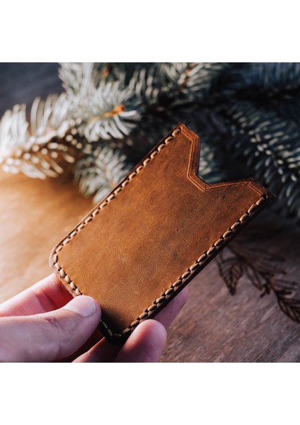 Classic Slim Deri Kartlık – Bitkisel Tabaklanmış Hakiki Deri Minimal Kartlık modelleri