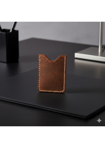 Classic Slim Deri Kartlık – Bitkisel Tabaklanmış Hakiki Deri Minimal Kartlık fırsatları
