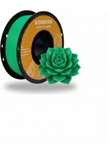 PLA Filament - Canlı Yeşil (Mint Tonu) - 1 Kg - Düğümsüz Sarım & Parlak Bitiş