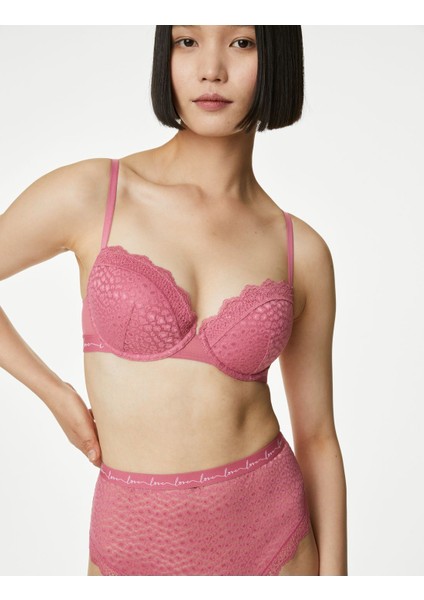 3'lü Dantel Detaylı Destekli Balcony Sütyen