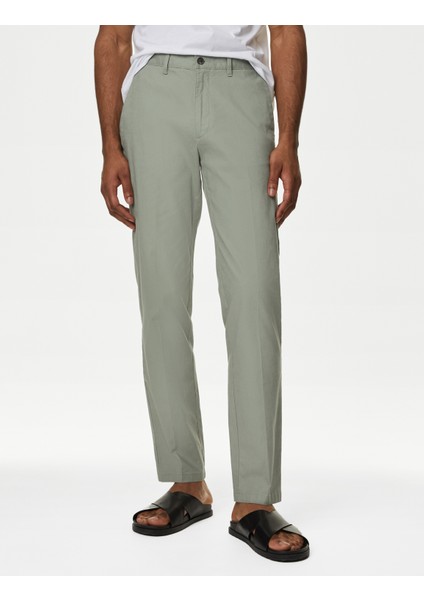 Regular Fit Keten Chino Pantolon modelleri