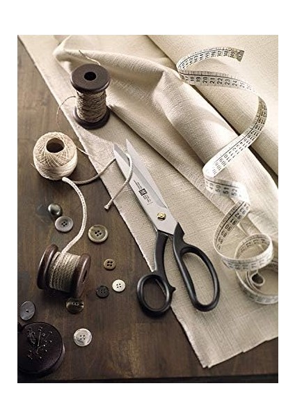 Superfection Klasik Terzi Makası, Kumaş Makası, Uzunluk: 21 Cm, Özel Paslanmaz Çelik/plastik, Siyah, 210 mm