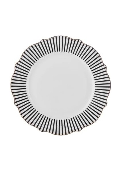 Karaca New Romantıc Kırmızı Ince Çizgili Pasta Tabağı 21CM