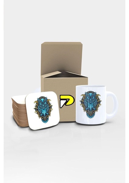 Tasarımlı Baskılı Kupa Bardak Seti, Eğlenceli Özel Hediye Mug