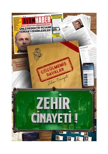 Davalar Dedektiflik Suç Çözümleme Oyunu Peyami Yaman Dosyası - Gizem Bulmaca Cinayet Çözme Kutu Oyunları - Katil Bulma Oyunu - Suçlu Kim, Cinayeti Çözebilir Misin? (Dava-3) modelleri