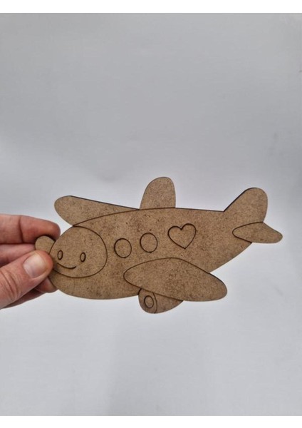 10 Adet Renkli Uçak Ahşap Boyama Seti, Okul ve Aktivite Için 15X9 cm fiyatları