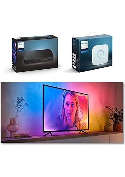 Hue Gradient Tv 55" Akıllı Renkli LED Şerit Aydınlatma modelleri