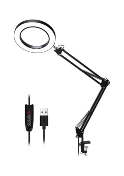 Kıskaçlı 6 Inch Youtuber LED Işıklı Halka Telefon Tutuculu Yüksekliği ve Açısı Ayarlanabilir 6 Inch 16 cm Selfie Yayıncı Makyaj Işığı Masa Kenarına Monte Edilebilir NRT-10178 (NRT-10178) fiyatları