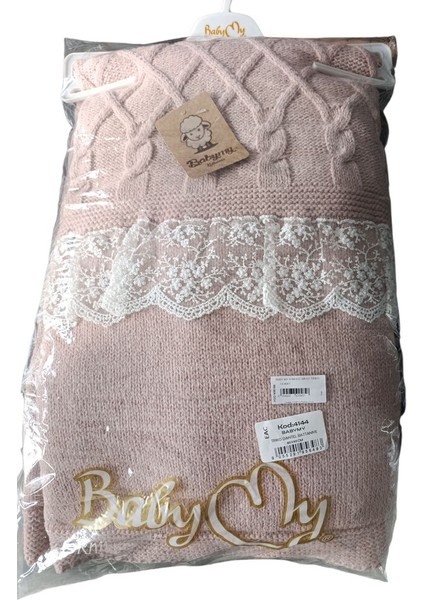 4144 Kız Bebek Triko Dantelli Welsoftlu Battaniye fiyatları