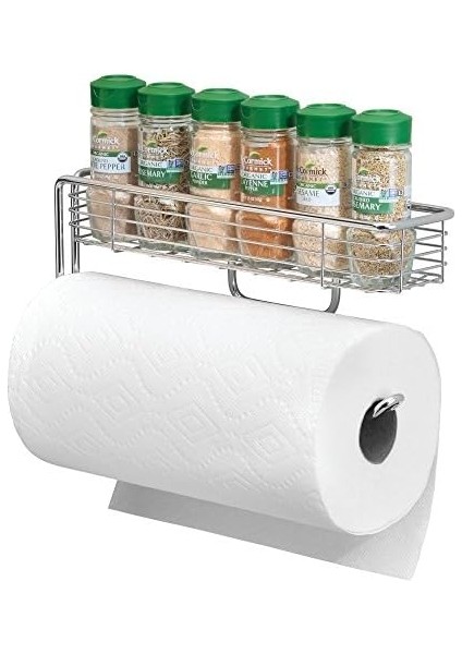 Kağıt Havluluk ve Malzeme Sepeti Birarada Tezgah Altı ve Duvar Montajlı 30X8X13CM modelleri