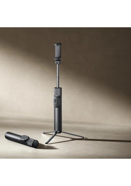 Selfie Çubuğu Mini, Alüminyum, Akıllı Telefon Uyumlu, Siyah, Bluetooth Uzaktan Kumandalı, 155G, 52CM Uzatılabilir, Model 66759 fiyatları