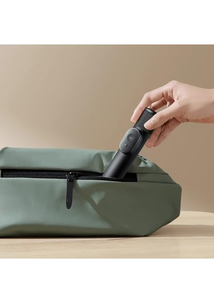 Selfie Çubuğu Mini, Alüminyum, Akıllı Telefon Uyumlu, Siyah, Bluetooth Uzaktan Kumandalı, 155G, 52CM Uzatılabilir, Model 66759 modelleri