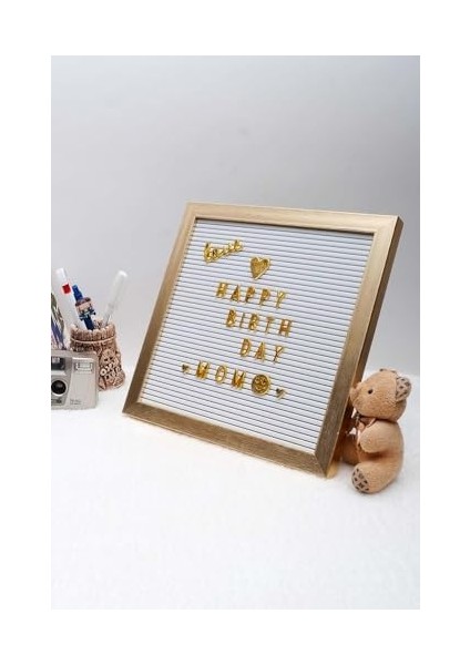 Patladı Gitti Yazı Panosu Mesaj Tahtası ve Harf Seti