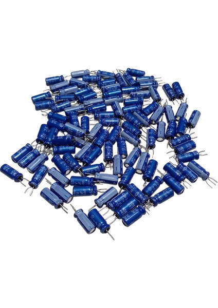 100 Adet 10UF 50V Elektrolitik Kondansatör 5X11MM - Kısa Bacaklı fiyatları
