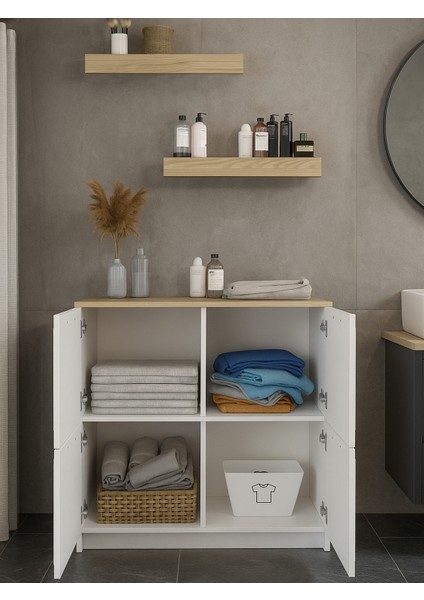 Nifida Çok Amaçlı Dolap Beyaz - Rota