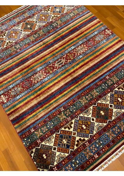 El Dokuma Afgan Halı Horjin Desenli 3 Metre Kare fiyatları