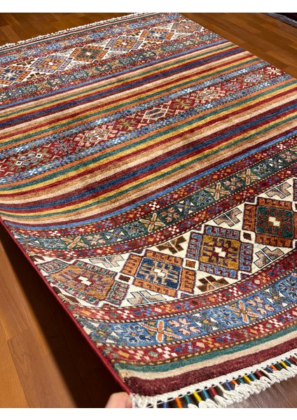 El Dokuma Afgan Halı Horjin Desenli 3 Metre Kare modelleri