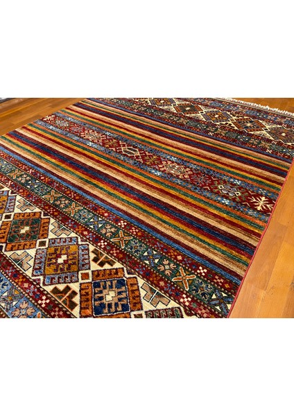 El Dokuma Afgan Halı Horjin Desenli 3 Metre Kare fırsatları