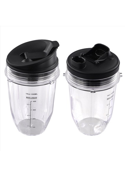 Nutri Ninja 18 Oz Bardak 900W/1000W Nınja Meyve Sıkacağı Blender (2'li Paket) (Yurt Dışından)