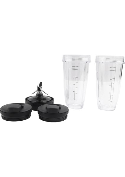 Nutri Ninja Için 7 Kanatlı Çıkarıcı Bıçağı ve Paket Servis Kapaklı 24 Oz Bardaklar (Yurt Dışından) modelleri