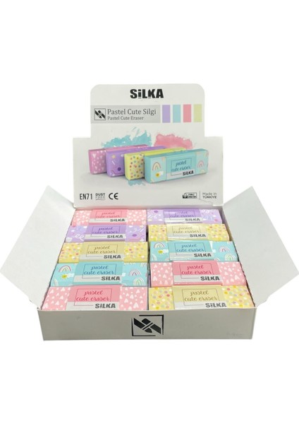 Pastel Cute Silgi 20 ' Li ( 1 Paket )