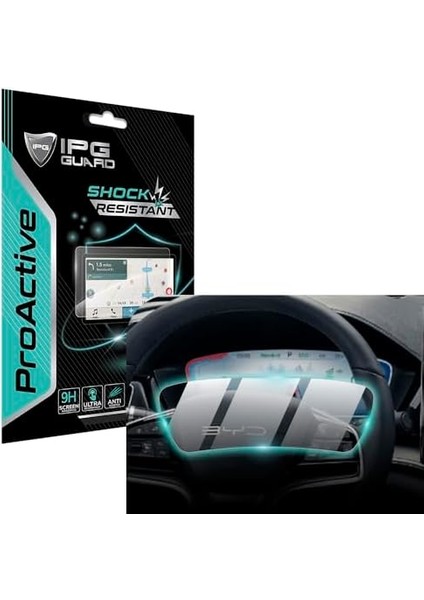 Byd &APOS;20-2025 Han Ev / &apos;25 Seal U Dm-I / &apos;25 Seal U Ev 12.3 Inch Gösterge Paneli Için 9h Ipg Proactive Ekran Koruyucu, Pürüzsüz Cam Bitiş, Duyarlı Hassasiyet, Darbeye Dayanıklı