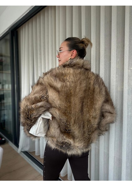 Kadın Kürk Mont Kahverengi fırsatları