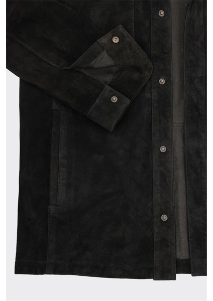 Siyah Deri Erkek Ceket modelleri