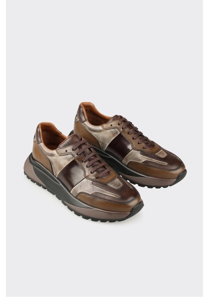 Kahve Deri Erkek Spor Ayakkabı fiyatları