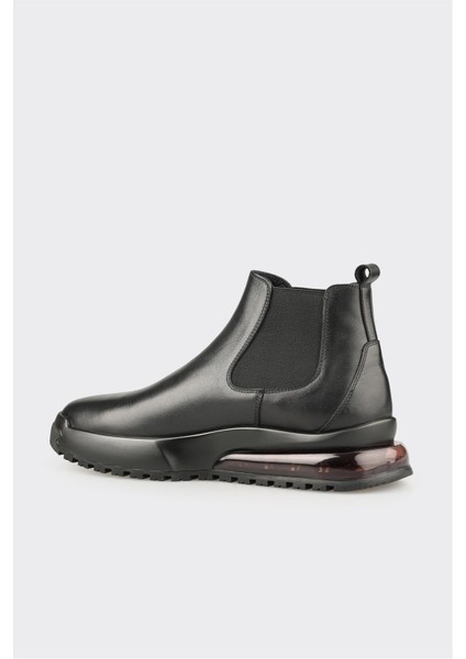 Siyah Deri Erkek Spor Bot modelleri