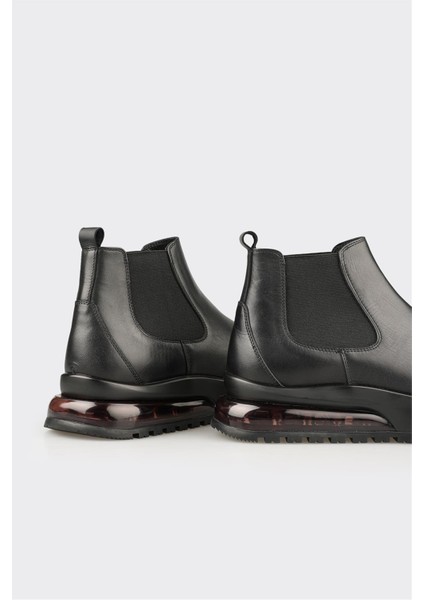 Siyah Deri Erkek Spor Bot fırsatları