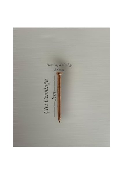 Filografi Filografi Çivisi Bakır Renk Düz Başlı 500 Gram fiyatları