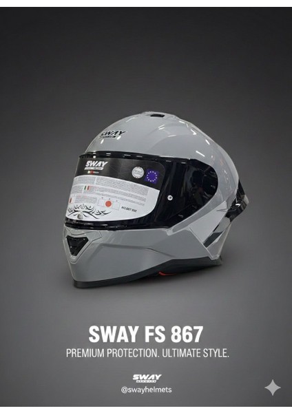 FS-867 Nardo Grey Full Face Kask