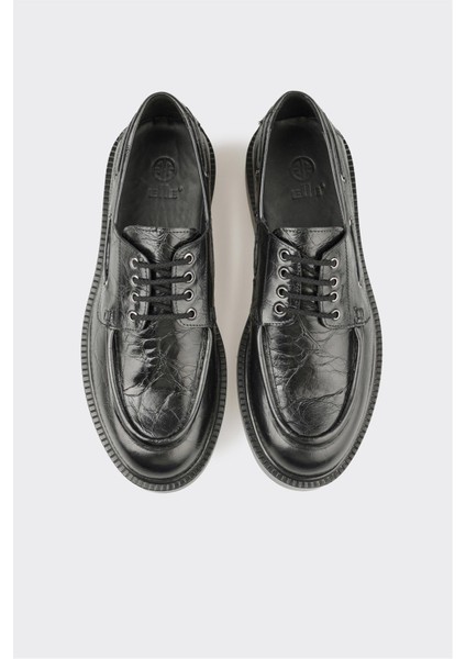 Siyah Deri Erkek Günlük Ayakkabı fırsatları