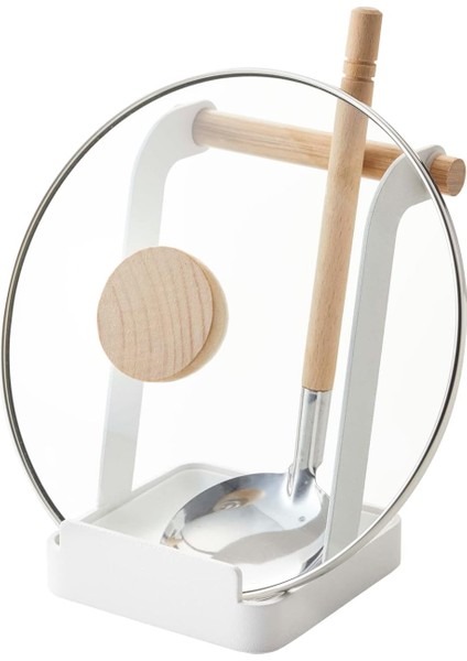 Tencere Kapağı ve Pişirme Kaşığı Rafı, Beyaz fiyatları