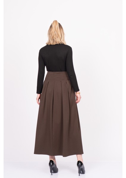 Elegancebelt Slit Skirt – Premium Pileli & Yırtmaçlı Etek 6829 indirimleri