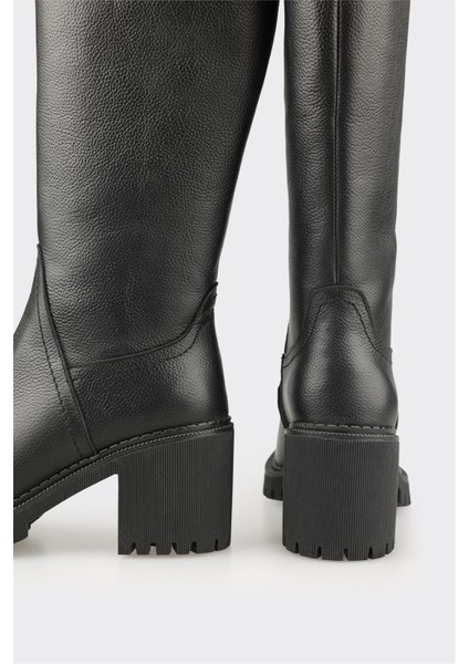 Siyah Deri Kadın Çizme fırsatları