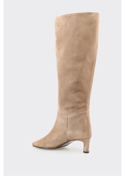 Vizon Deri Kadın Çizme modelleri