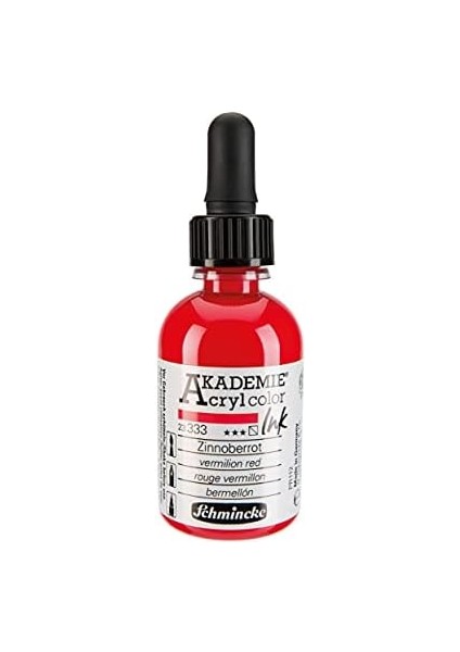 Akademie Akrilik Mürekkep 50 ml 333 Vermilion Red fiyatları