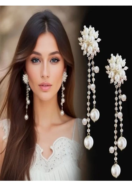 Incili Zarif Püskül Küpeler fiyatları