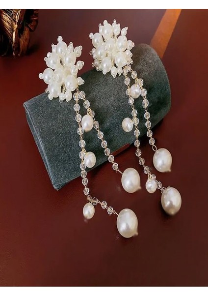 Incili Zarif Püskül Küpeler modelleri