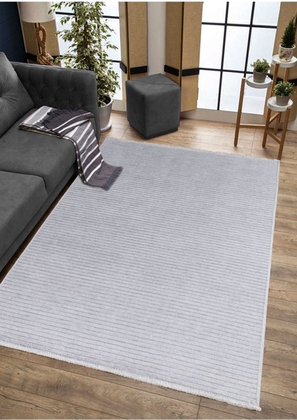 Rixos Vl Yıkanabilir Kaydırmaz, Pamuk Dokuma, Premium Kalite Salon&mutfak&yemek Odası Kilimi Kemik