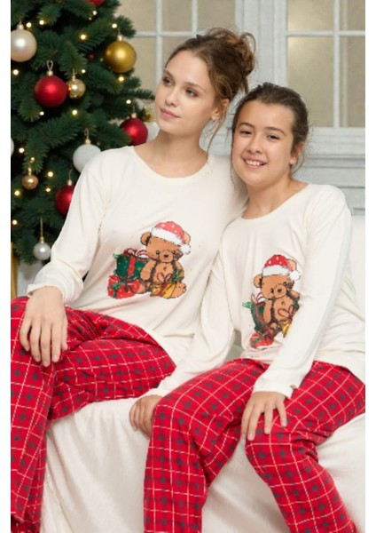 Anne–kız Yılbaşı Pijama Takımı (Kız Çocuk Pijama) modelleri