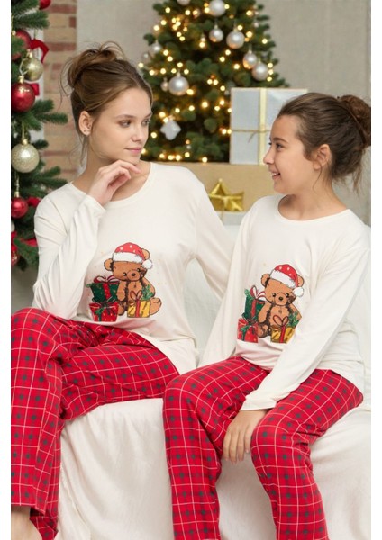 Anne–kız Yılbaşı Pijama Takımı (Kız Çocuk Pijama) indirimleri