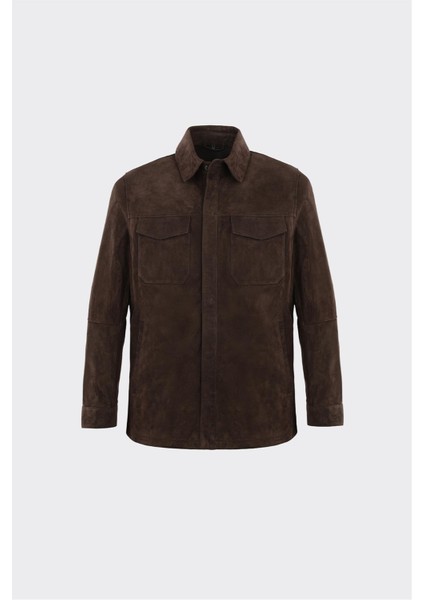 Kahve Deri Erkek Ceket