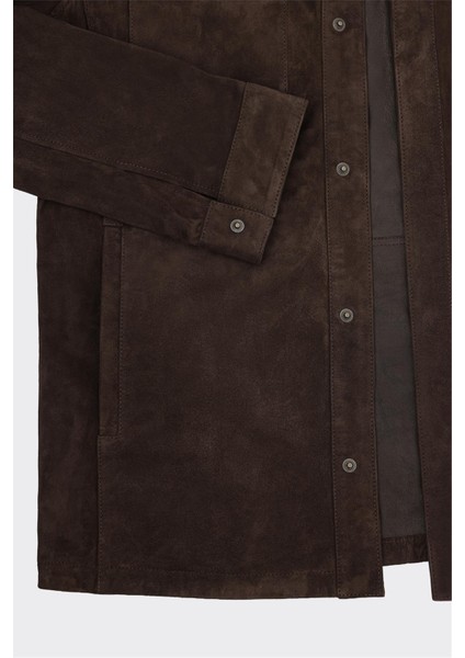 Kahve Deri Erkek Ceket modelleri