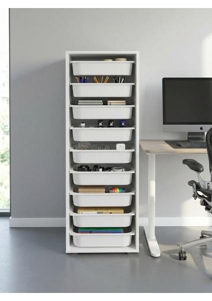 Zola 9 Sepetli Çok Amaçlı Ofis Dolabı Beyaz fiyatları